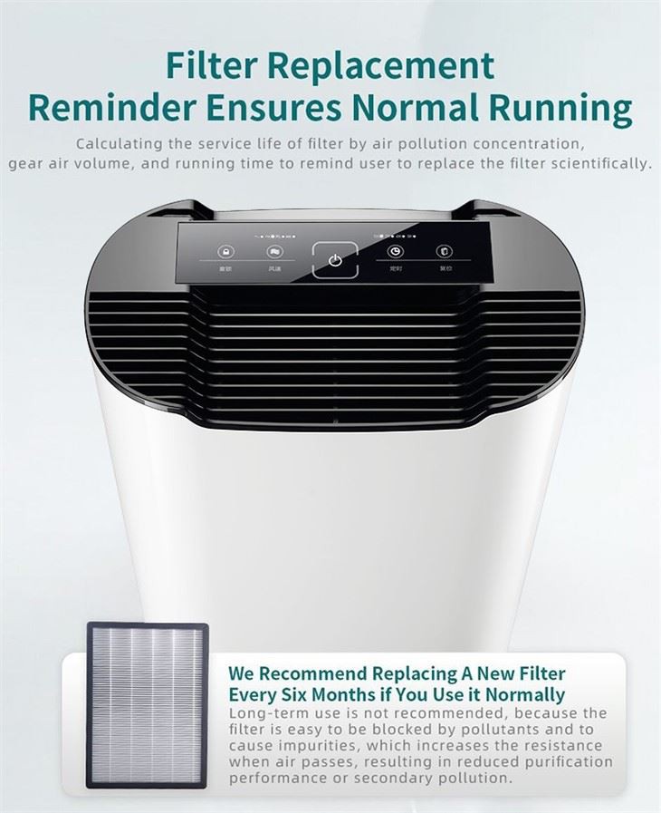 BKJ-215 Home Air Purifier Multi Functions