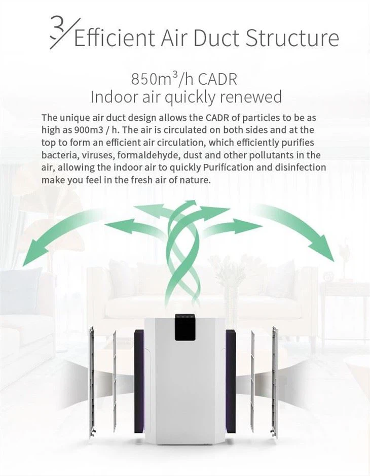 BKJ-80A New Large Area Air Purifier UV Add