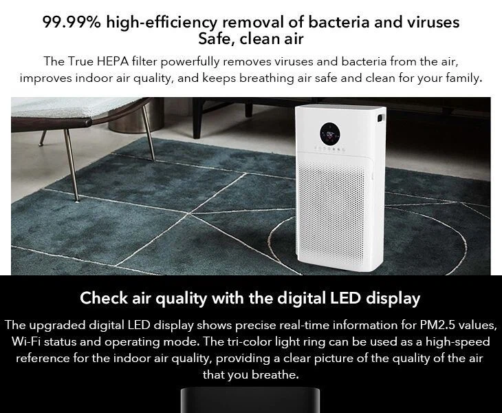 BKJ-60D Household 2021 Lastest New Model Air Purifier UV